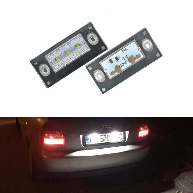 CANbus ошибка светодиодный задний номерной знак свет для Audi A4 S4 Avant 1999~ 2001 RS4 B5 A3 2001~ 2003 автомобильный Стайлинг авто лампы