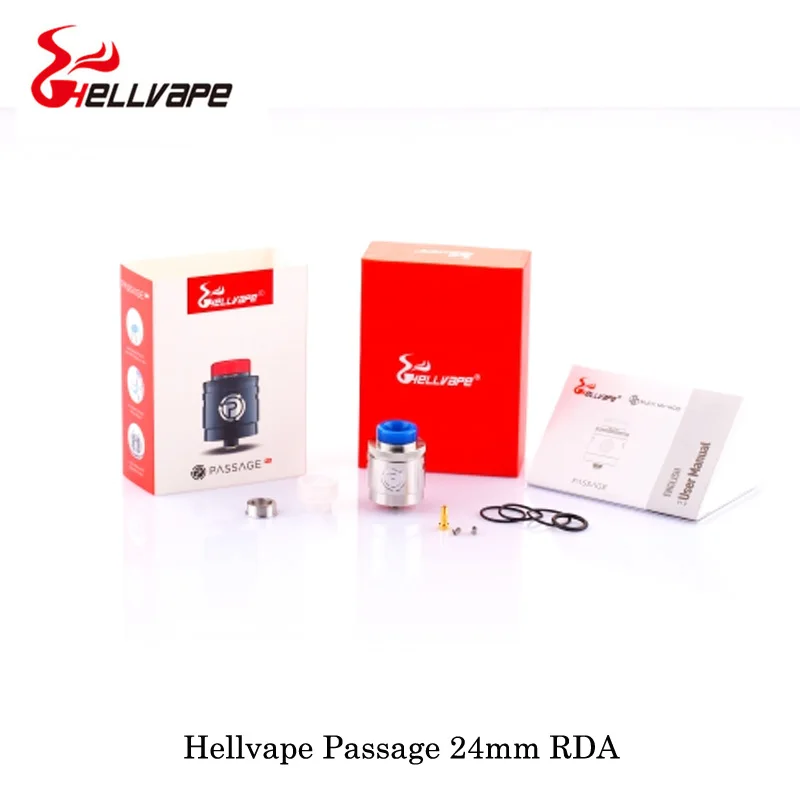 Электронная сигарета Hellvape Passage 24 мм RDA 810 Кобра капельная насадка двойная катушка