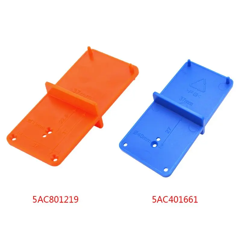 

35mm 40mm Hinge Hole Drilling Guide Locator Holes Opener Template Model Door Cabinets DIY Woodworking Tool PPPlastic Hotselling