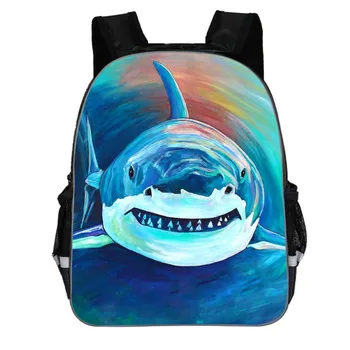 

New 16 inch Big Mouth Shark School Backpack for Boys Girls Travel Bolsa Mochila Student School Bags Kids Bagpack Book Bags