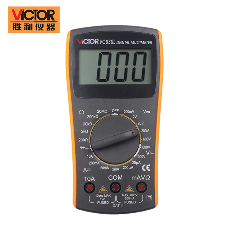 

Digital Multimeter LCD Display Overload Protection Diode Tester Resistance Tester Meter High Precision AC DC Pocket Multimeter