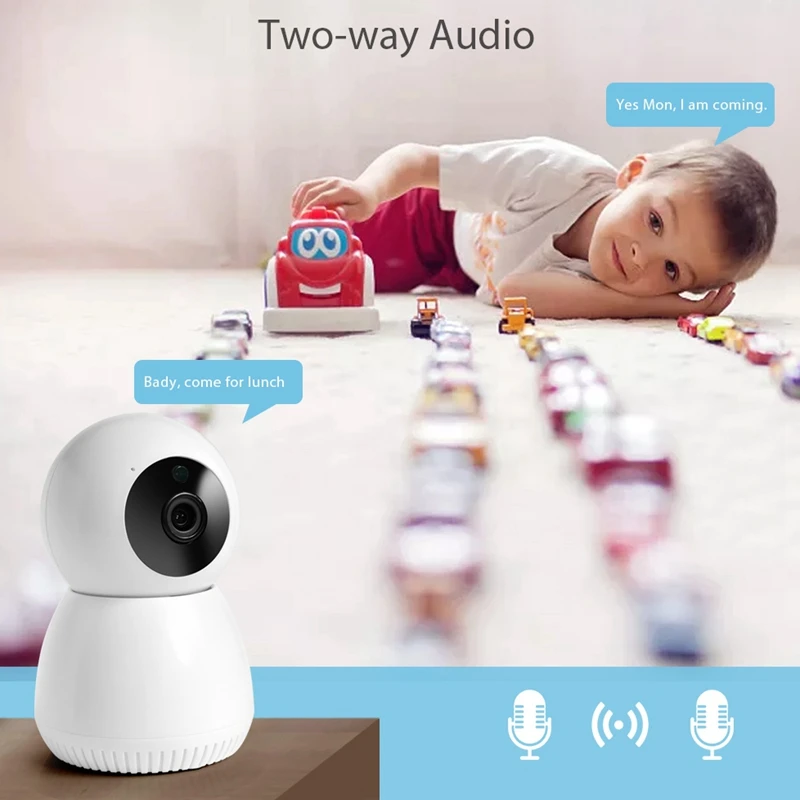 Wifi Ip камера, умная беспроводная камера безопасности, 1080 P, 2 МП, приложение Tuya Smart Life, двухсторонний аудио детектор движения, ночное видение, штепсельная вилка европейского стандарта