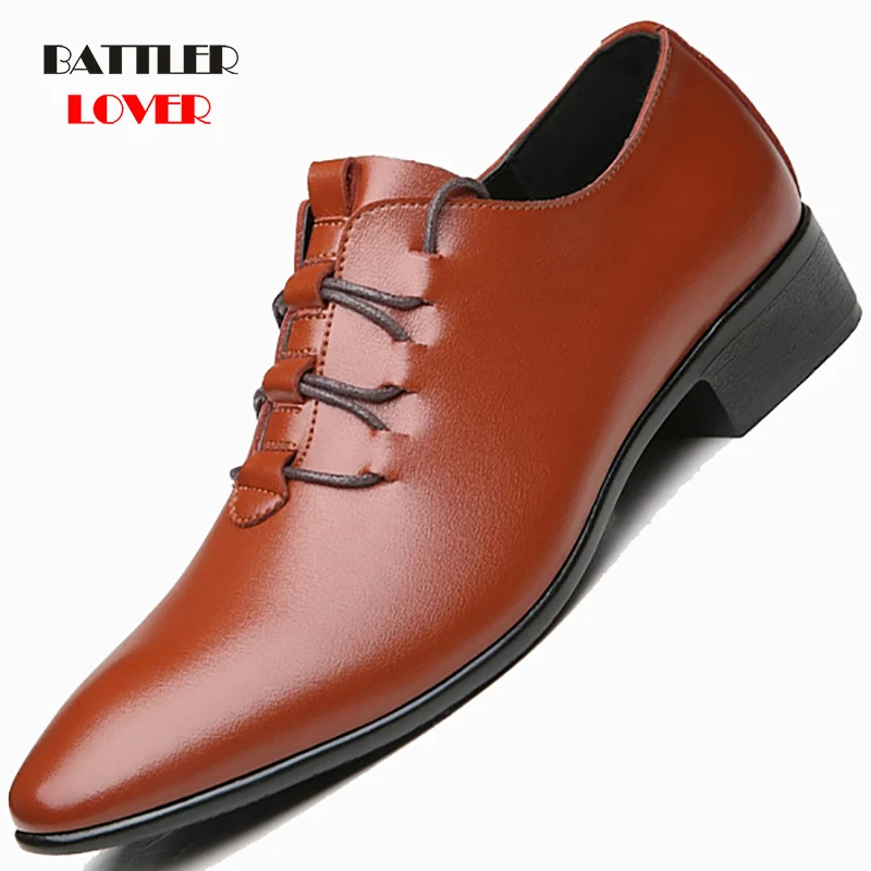 High Quality Brand Men Formal Shoes Men's Oxford Leather Dress Shoes