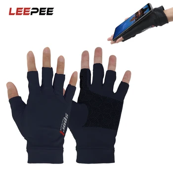 

LEEPEE Ice Silk Summer Thin Protective Gear Touch Screen Gloves Motorcycle Bike Cycling Gloves Breathable Anti-skid Gloves