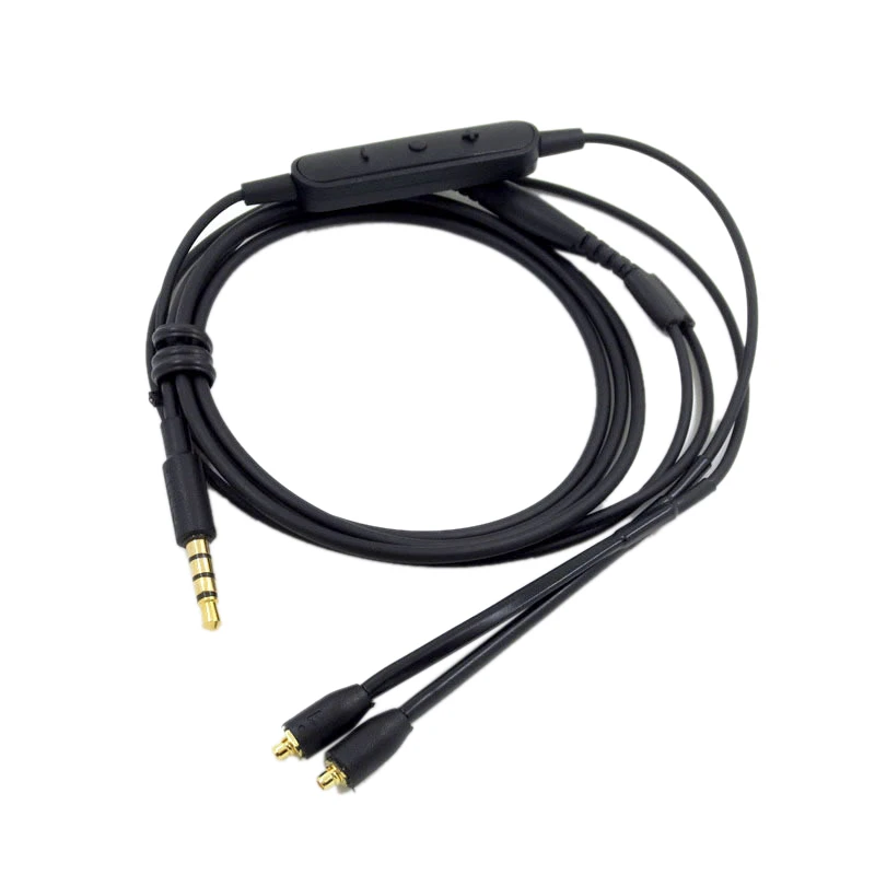 MMCX кабель для Shure SE215 + SE535 SE848 версия наушников интерфейс гарнитура с микрофоном