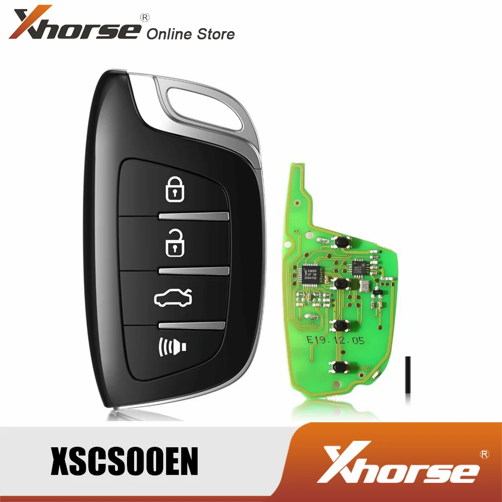 Умный дистанционный ключ Xhorse XSCS00EN с 4 кнопками и цветным кристаллом| |