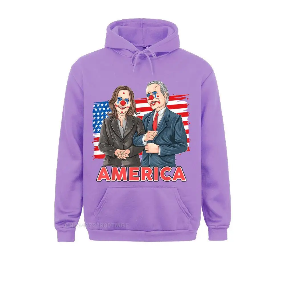 Funny Joe Biden Is A Democratic Clown T-Shirt__20812 Funny Sweatshirts for Women ostern Day Hoodies Hoods Long Sleeve Classic  Funny Joe Biden Is A Democratic Clown T-Shirt__20812purple