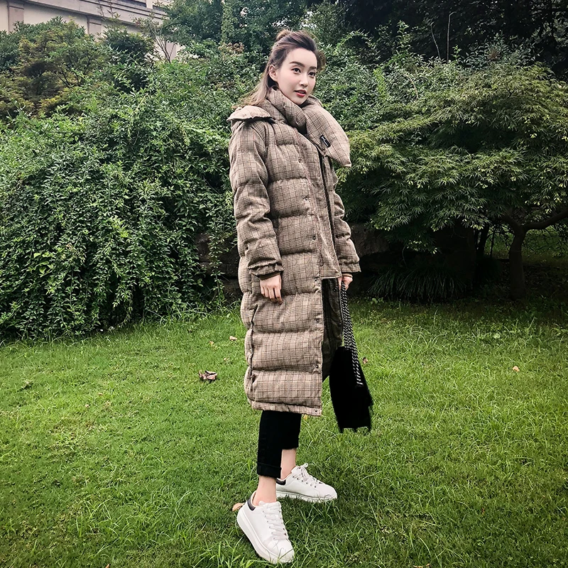 Женские парки зимние повседневные модные однотонные темпераментные женские куртки пальто