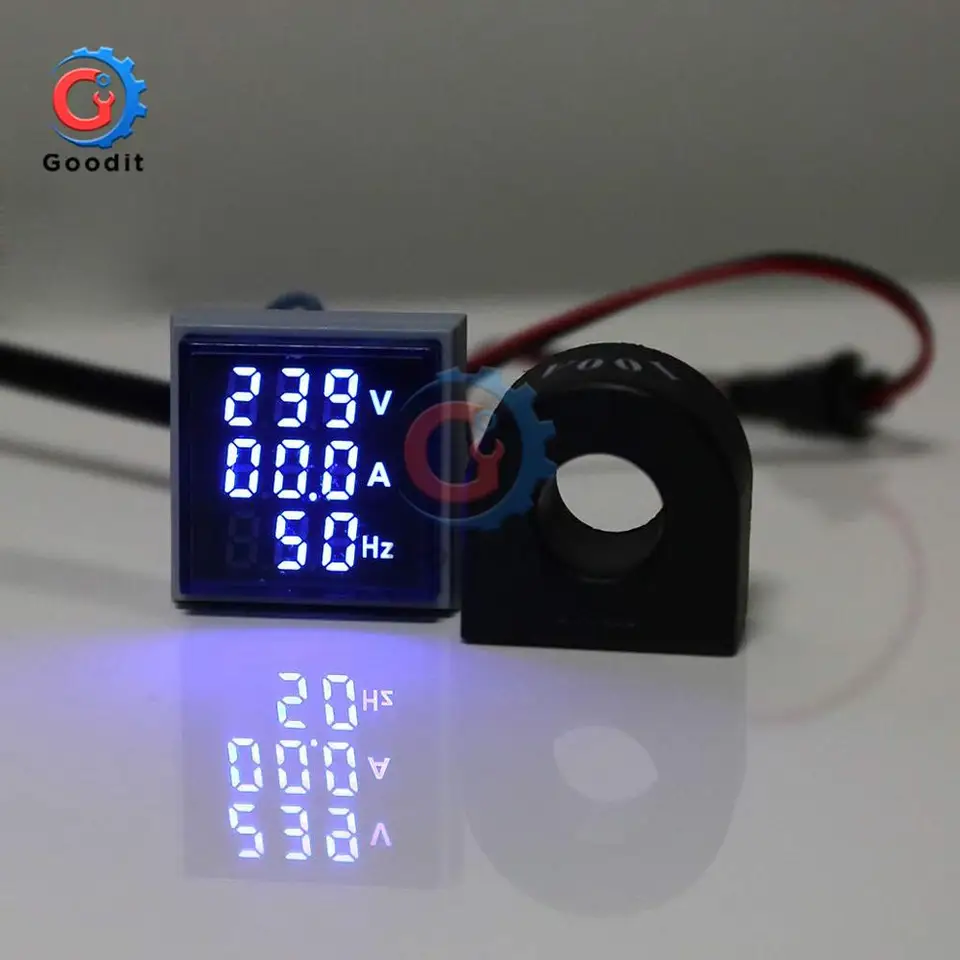Gebildet AC 50-500V 0-100A 0-99Hz 22mm AC Gebildet AC 50-500V 0-100A 0-99Hz 22mm AC
