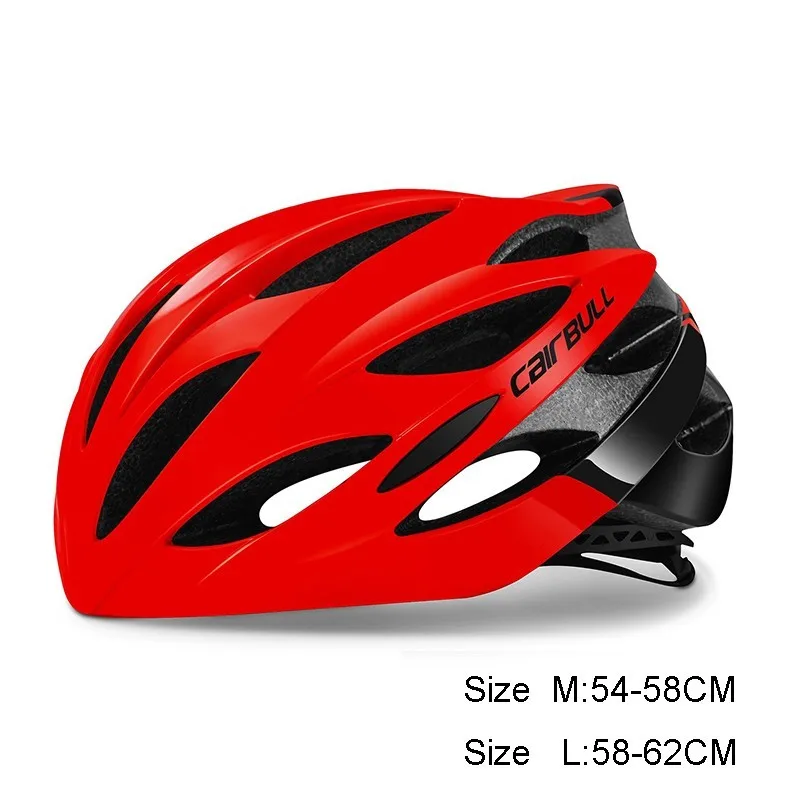 Сверхлегкий унисекс интегрированный велосипедный шлем Проветриваемый для горной дороги, езды на велосипеде, защитная шапка, велосипедный шлем для мужчин и женщин - Цвет: Red