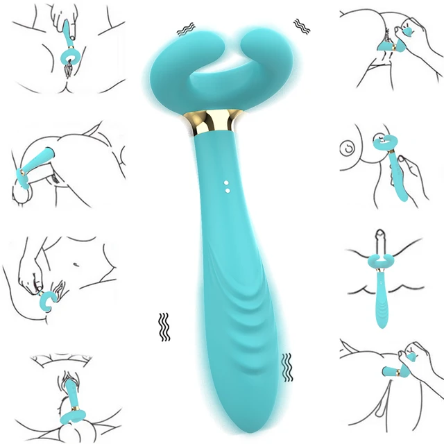 Double Penetration 3 Motors Dildo Vibrator Sex Toys For Women Men Adult  Couples Nipple Clitoris Vagina Penis Stimulator Massager - Vibrators -  AliExpress