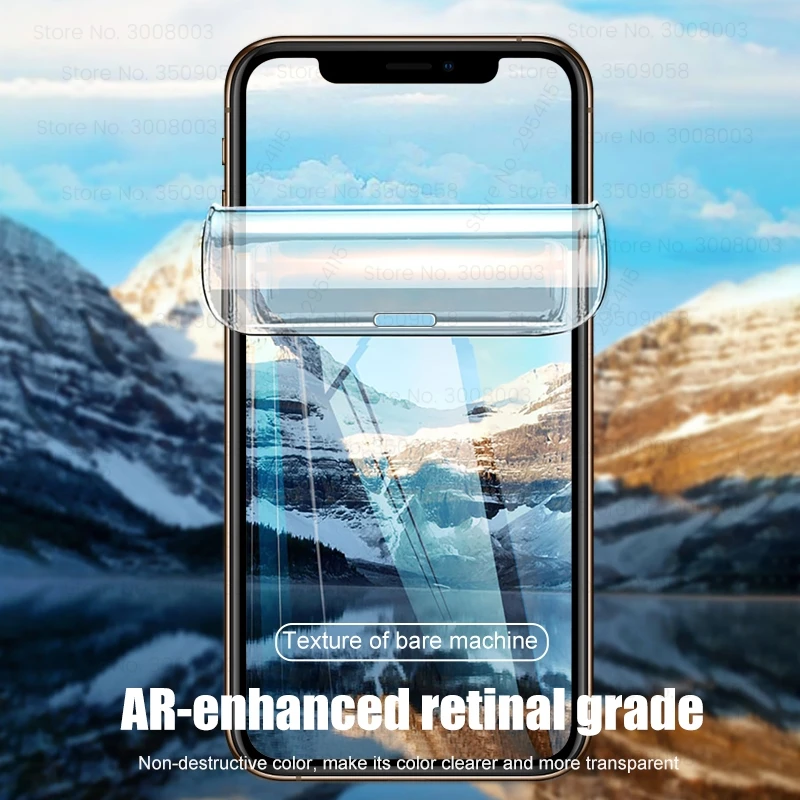 10 шт./лот мягкая Гидрогелевая Защитная пленка для iPhone 12 11 pro max mini X 7 8 6 6S Plus XR XS Max в