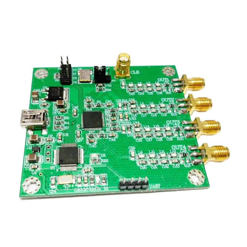 Ad9959モジュールrf信号発生器4チャンネルddsモジュールat指示器 