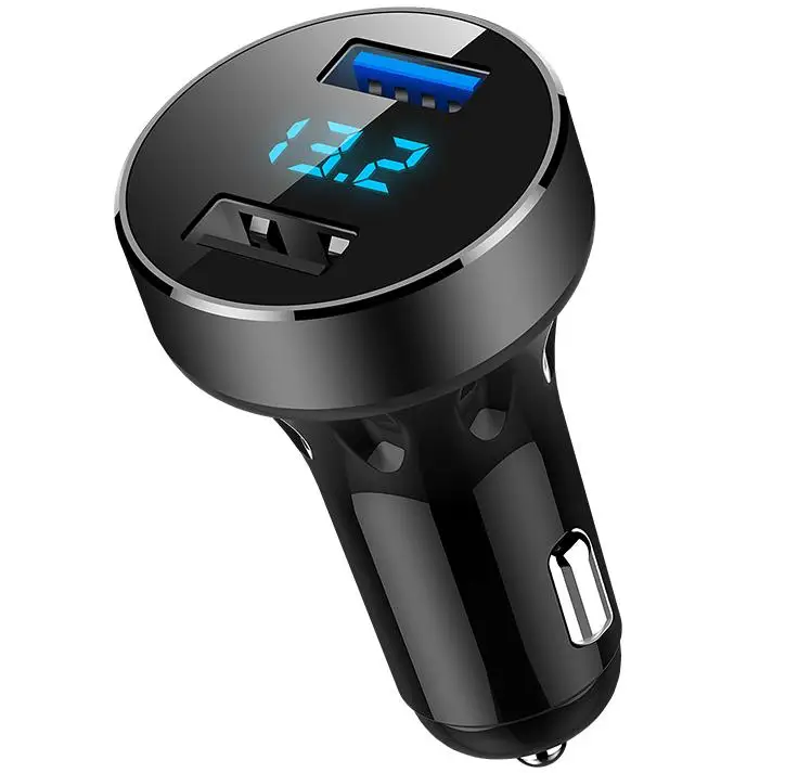 50 шт. 4.8A мини USB Автомобильное зарядное устройство QC3.0 для мобильного телефона планшет gps Автомобильное устройство для быстрой зарядки двойной USB зарядное устройство адаптер