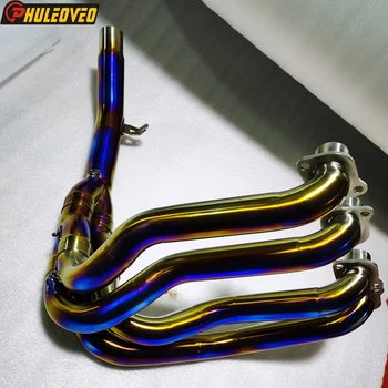 Titanium Alloy for Kawasaki NINJA H2 2015-2023 H2 CARBON 2017-2023 Exhaust Header Tube Muffler Front Pipe Collector Manifold