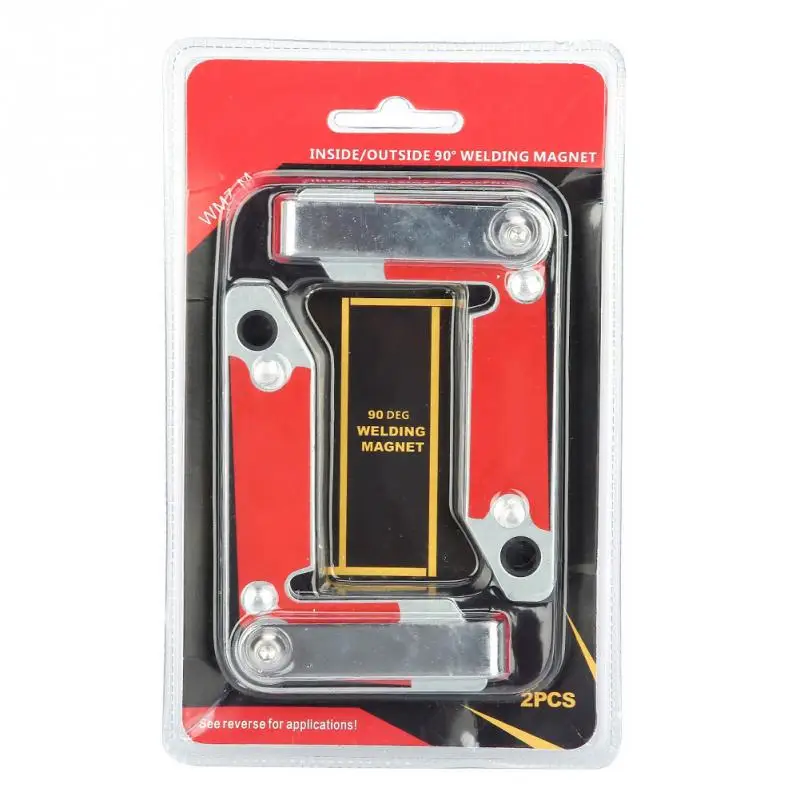 

2pcs Magnet Welding Clamp Magnetic Fixer with Handle 30/60/90 Degree Tool