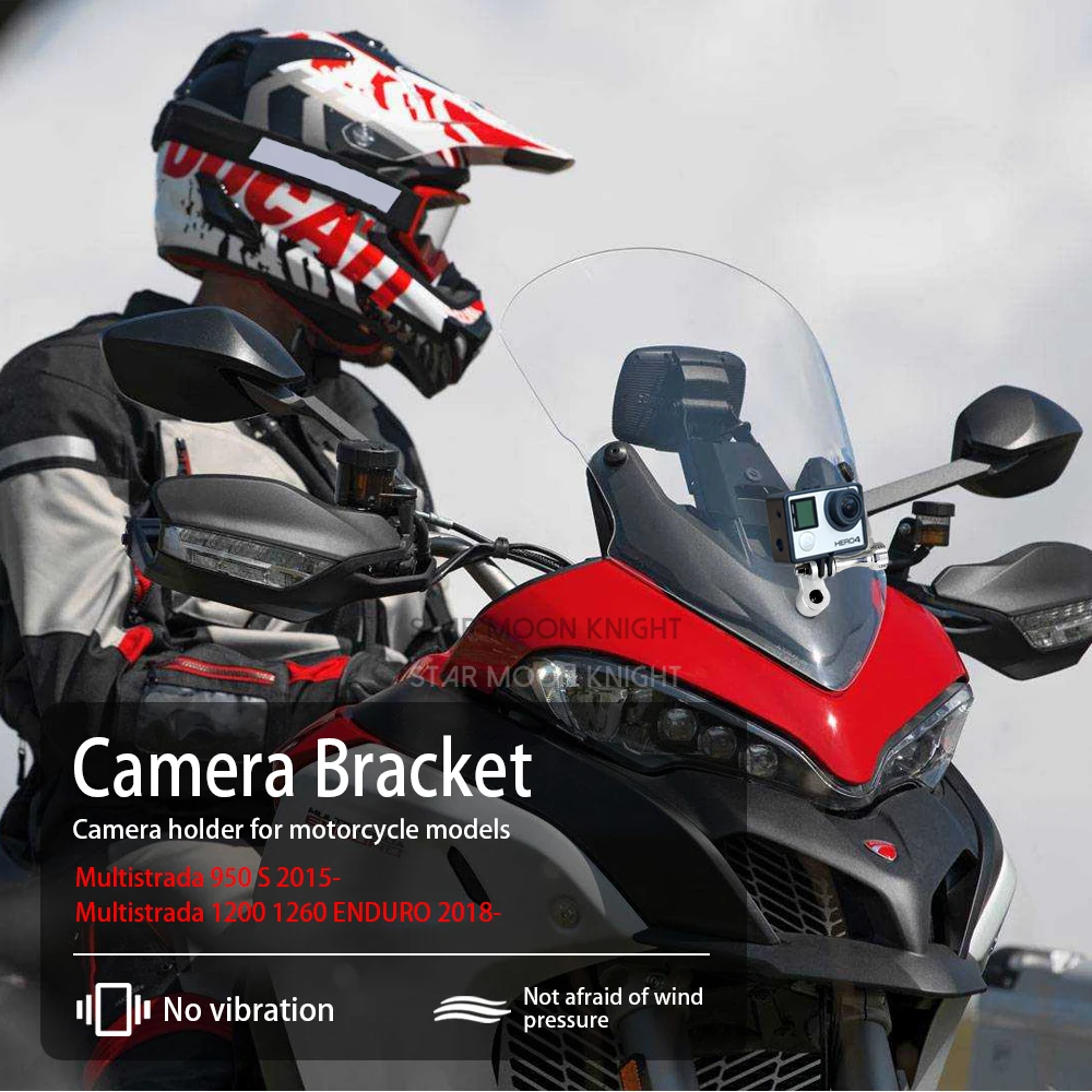 Videoregistratore di guida per moto supporto per registratore per  videocamera GoPro videocamera per DUCATI Multistrada 950 S 1200  1260|Motorcycle Electronics Accessories| - AliExpress