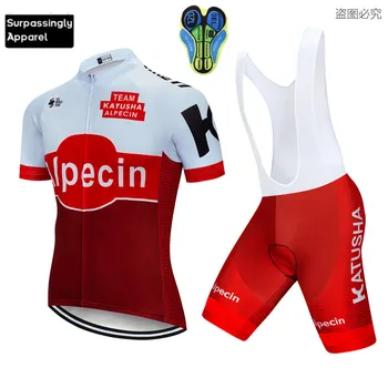

2019 Pro UCI Team Men's Alpecin Cycling Jersey Summer Bike Bicycle Ciclismo Bicicleta Sportswear Maillot Ciclismo Suit 12D Gel