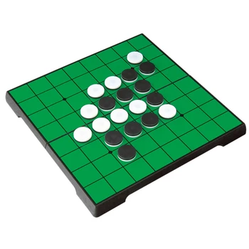 

Magnetic Folding Overturn Game Chess Five in a Row Go Game with Black and White Chess Piece
