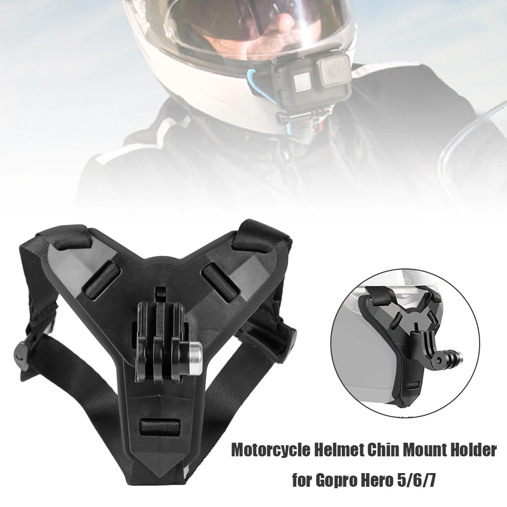 helmet chin mount for action camera