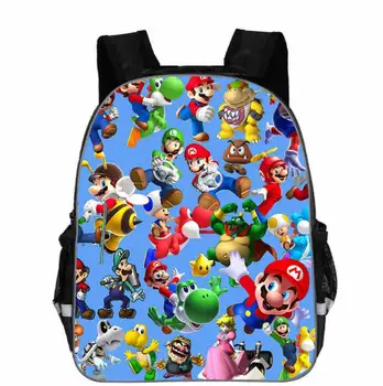 

Kids Mochila Cool Justice League School Bags Super Mario Backpack For Boys Travel Bag Girls Gift Teengers Bookbag