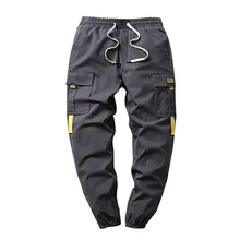 Брюки мужские модные стиль индивидуальные чистые комбинезоны различных цветов девять минут брюки повседневные Модные быстросохнущие длинные брюки с завязками