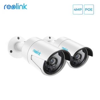 

Reolink IP camera outdoor PoE audio 4MP day&night vision Remote view P2P Bullet Surveillance Camera RLC-410