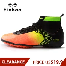 В свободном доступе! TIEBAO/Обувь для футбола; кроссовки для мужчин и женщин; спортивная обувь на резиновой подошве; TF; футбольные бутсы; botas de futbol