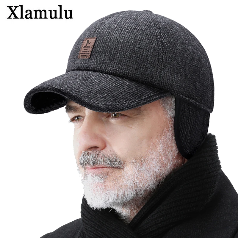 Winter Cap Hats Baseball-Cap Bones Warm Men Snapback Golf Sport Women Thicken for Casquette