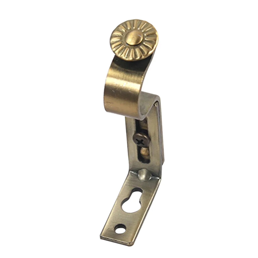

Fixed Decorative Iron Practical Curtain Rod Bracket With Screws Easy Install Window-Dressing Hardware Modern Durable Home Holder