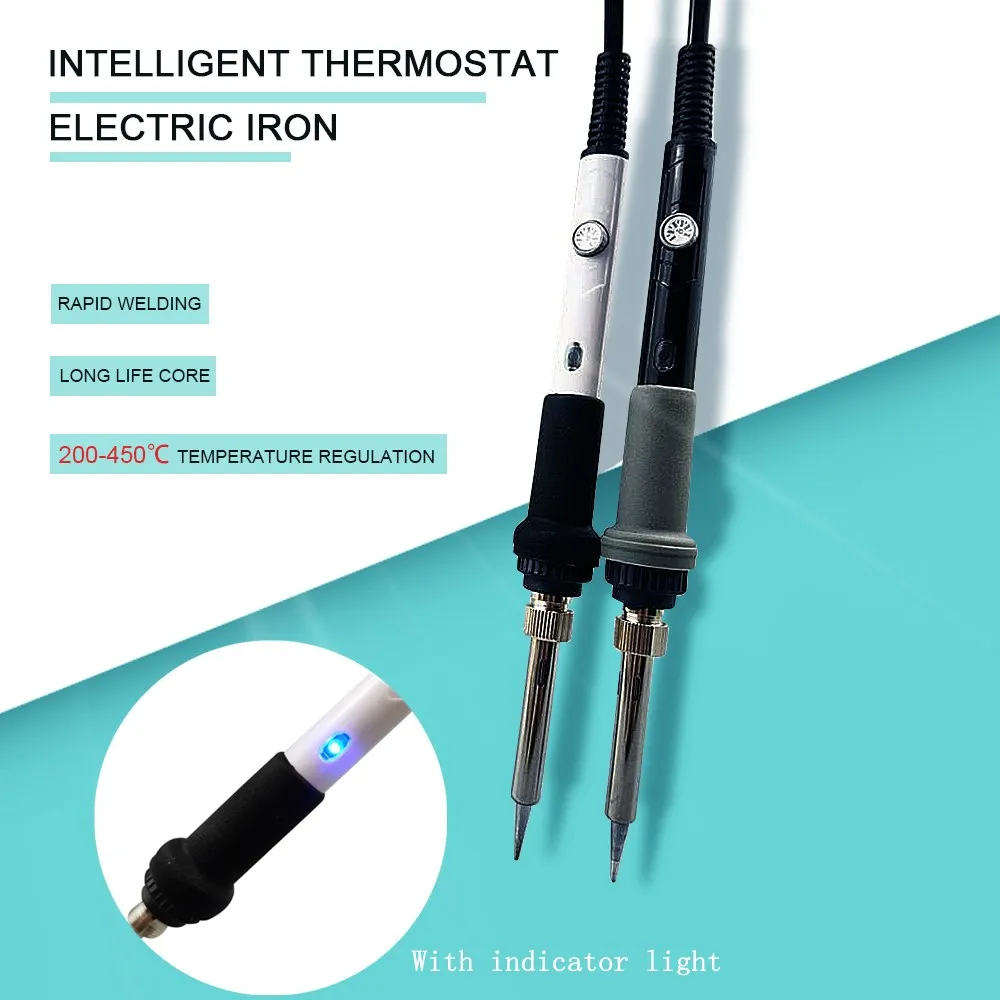 Электрический паяльник 60 Вт с регулируемой температурой паяльная станция