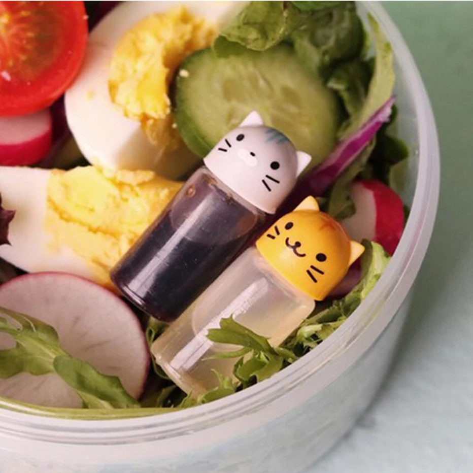 Kitchen Accessories Mini Seasoning Sauce Bottle Small Containers Pig Elephant Rabbit Lion Chick Soy Bento Box | Дом и сад