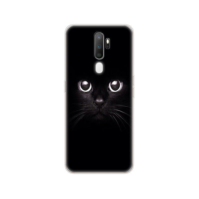 For Oppo A9 A5 2020 Case Soft TPU Phone Shell Back For OPPOA9 OPPOA5 A 9 Coque A 5 Cover Silicon Protective Funda 6.5" cat