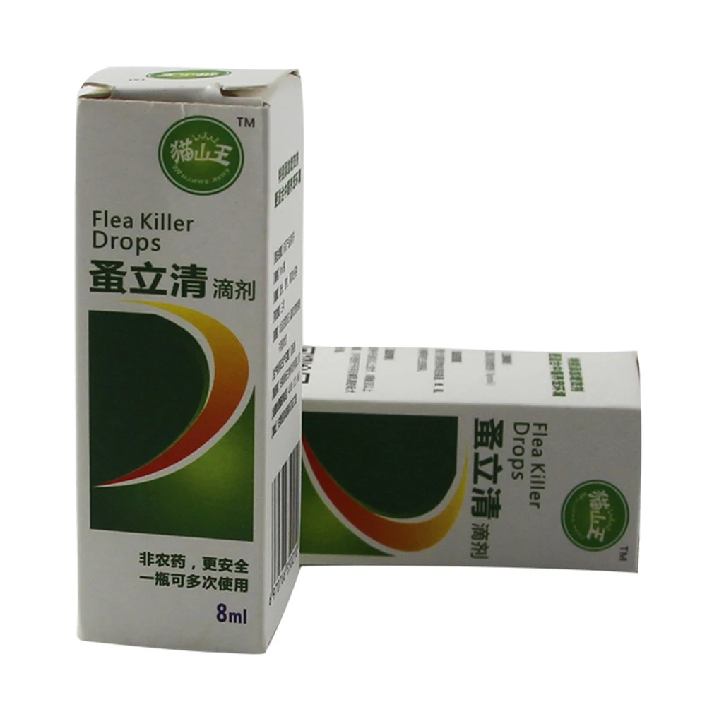 8 мл собака кот Анти-блохи падение инсектицида пестицида блохи инсектицид блохи вши устройство для убивания насекомых жидкий спрей для собак и кошек для котенка обработки
