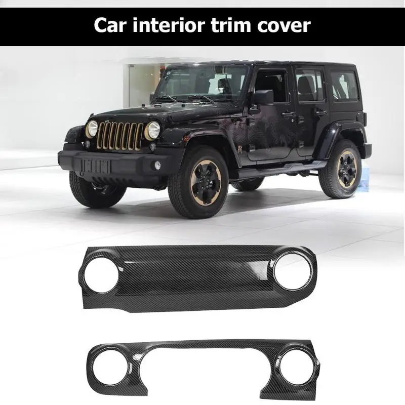Для Wrangler JL- панель управления приборной панелью крышка отделка интерьера с двусторонним клеем без резки или сверления