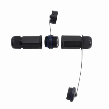 

RJ45 M25 double head waterproof extend Long straight connector with inner/out cover Unshielded Rj45 8P female socket x10