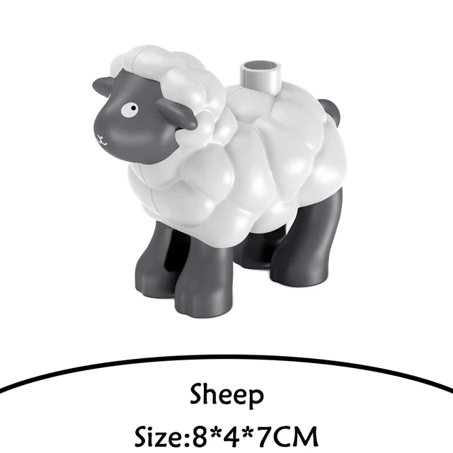 Brick Animal Spelling Building Blocks New Animal Cartoons Sea Flamingo Compatible With Brick Toy For Children Christmas Gift sheep