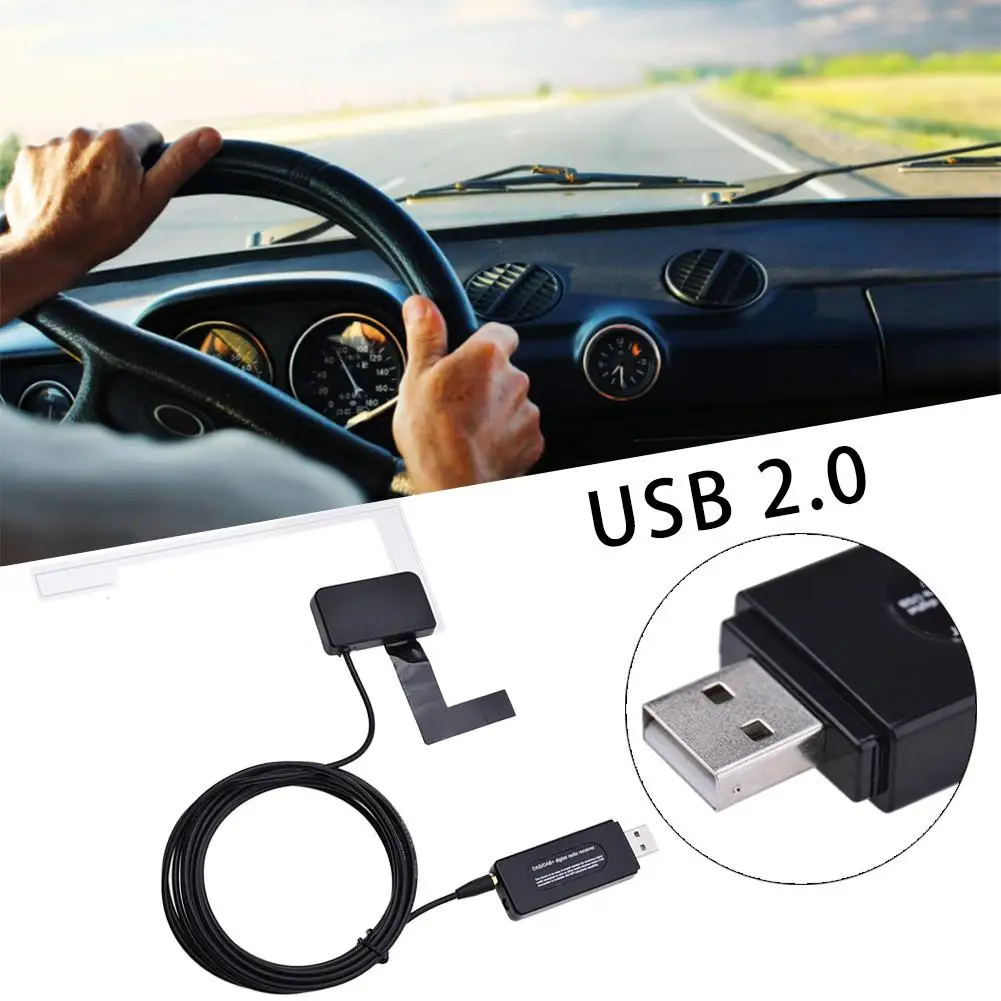 

DAB Car Radio Receiver USB Player USB 2.0 Digital DAB + Radio Tuner Receiver Stick For Android Stereo DVD Player