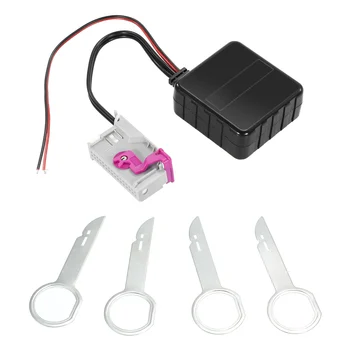 

32Pin Auto Car Aux BT Bluetooth Adapter Wireless Microphone TF USB Flash Drive Fit for Audi A3 A4 A6 A8 TT R8 RNSE Headunit