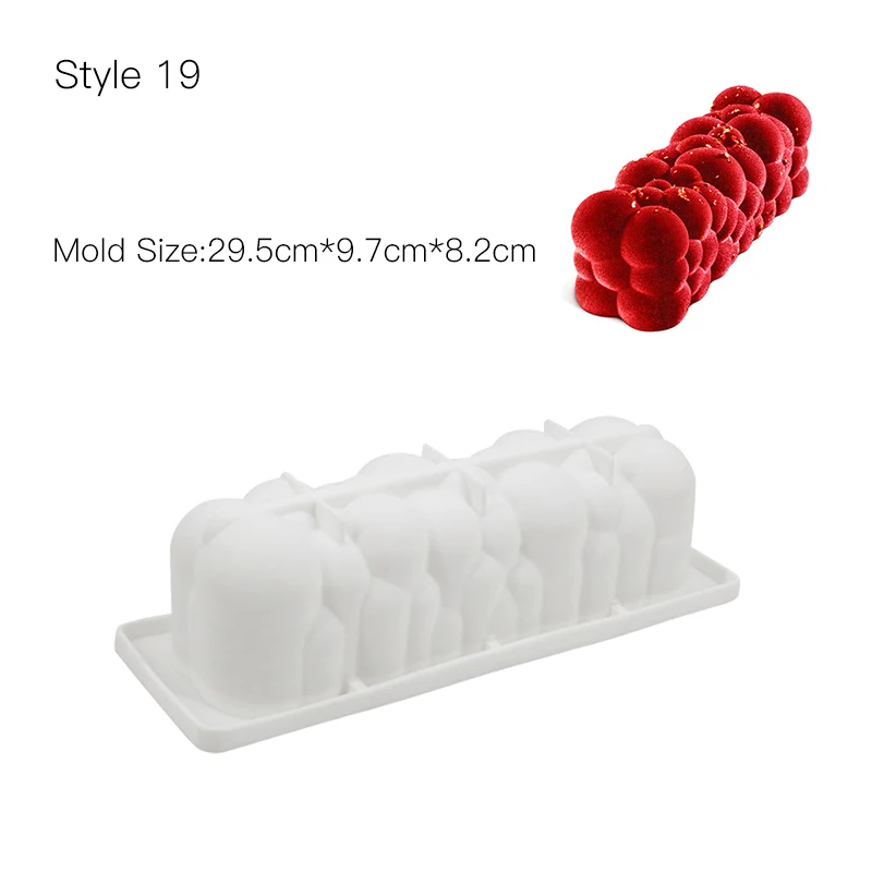 3D формы для выпечки торта силиконовые формы для украшения Мусса инструменты для тортов шоколадный помадка производитель десерт Bakaware Пан - Цвет: Style 19