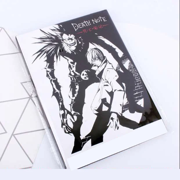 Student Diary Anime Death Note Notebook Set Leather Journal And Necklace Feather Pen Journal Death Note Pad For Gift A