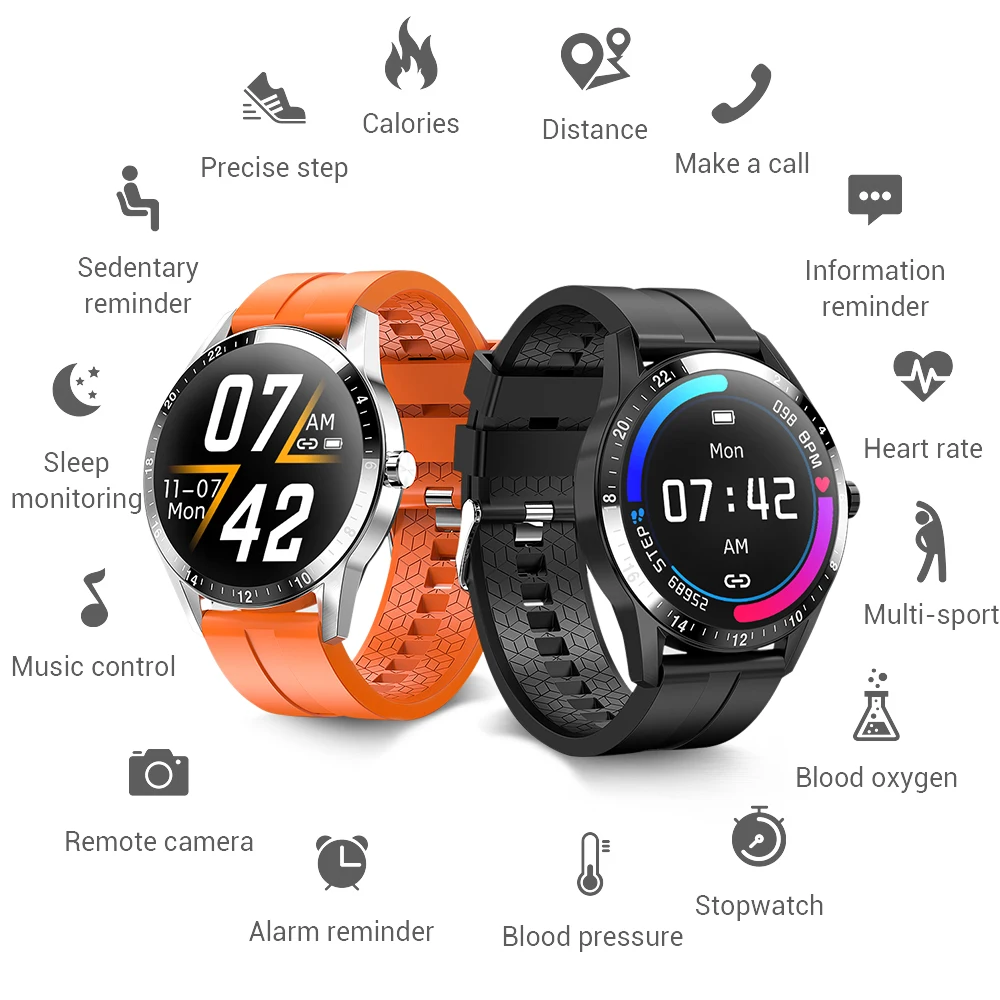 

New Fashion Smart Watch G20 Men Smart Clock Bluetooth Call Full Touch Business Watch Heart Rate Monitor Smartwatch Wristbands