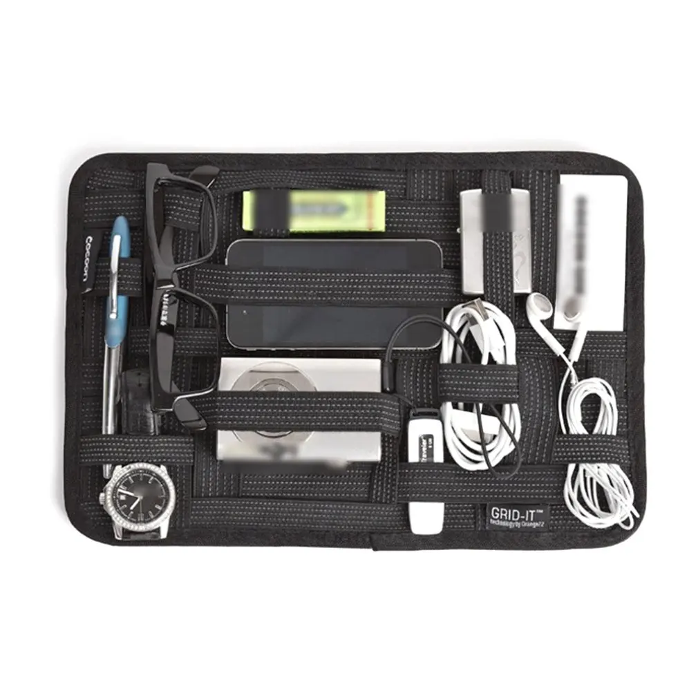 Эластичная тарелка-органайзер чехол для хранения доска кабели для передачи данных блок питания Зарядные устройства коробка для хранения косметики