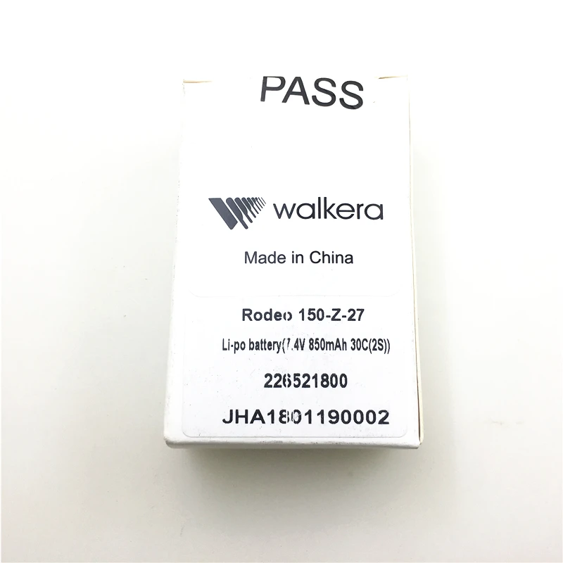 2 шт Walkera Rodeo 150 запасные части для аккумулятора 7,4 v 850mAh Li-Po аккумулятор Rodeo 150-Z-27 аксессуары