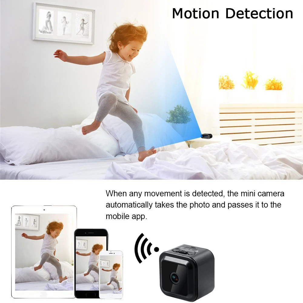 4K WiFi мини-видеокамеры 814B HD IP Беспроводная камера 120 ° широкоугольный объектив для домашних животных Детский Монитор ночное видение ИК видеонаблюдение