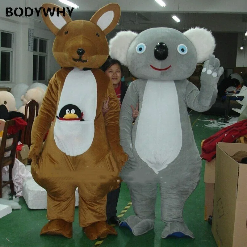 Kangaroo Mascot Costume Suits Cosplay Party Dress High Quality Cartoon Character Clothing Halloween Xmas Easter Adults Fursuit |