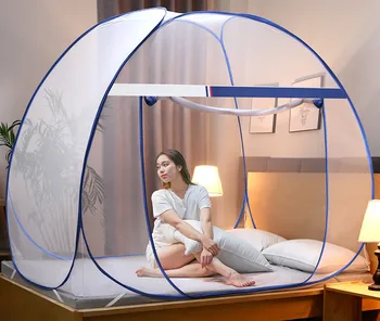 

Yurt Mosquito Net Moustiquaire Net Single Double Mosquitera Canopy Netting Kids bed curtain Tent Home Decor Outdoor klamboe L