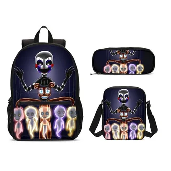 

New Five Night At Freddy School Backpack Set Teenage Girls Boys Student Kids Laptop Bagpack Children School Bags Satchel Enfant