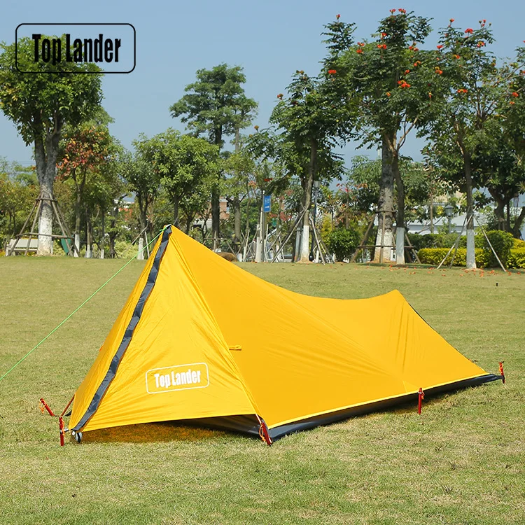 

A Tower One Man Ultralight Tent 1 Person Backpacking Waterproof Solo Single Bivvy Tent Camp 20D Silicone Outdoor Camping Tent