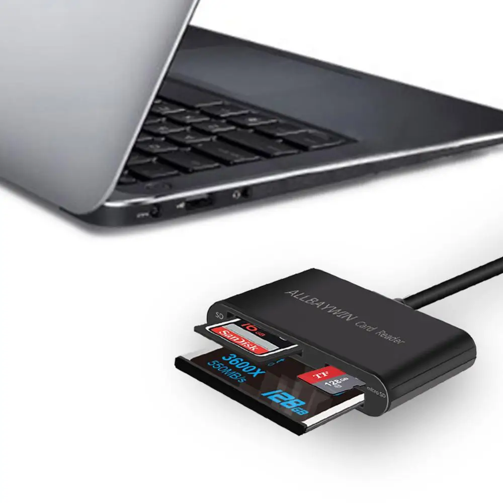 Usbおよびsdカードリーダー Usb 3 0メモリーカードライター Cf Sd Tf用コンパクトフラッシュカードアダプター 風用マイクロsdカード パソコン ケーブル コネクタ Aliexpress